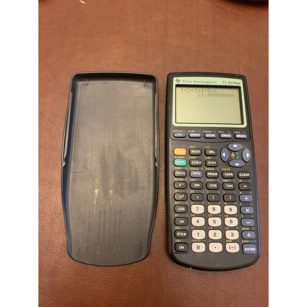 PRICED TO SELL x NEW Batteries x TESTED x WITH COVER x TI - 83 Calculator